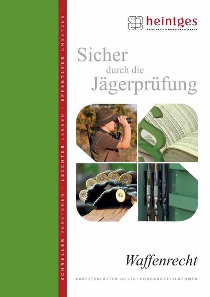 Waffenrecht (Sicher durch die Jägerprüfung. Arbeitsblätter) Books