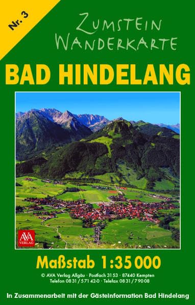 Zumstein Wanderkarte Bad Hindelang: 1:35000 (Zumstein Wanderkarten) Leisure, Home & Garden