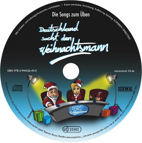 25 Übungs-CDs "Deutschland sucht den Weihnachtsmann": Schüler-CDs zum Üben der Musical-Songs - ideal für Sammelbestellungen Arts & Music