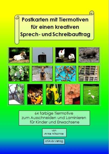 Postkarten mit Tiermotiven für einen kreativen Sprech- und Schreibauftrag Leisure, Home & Garden