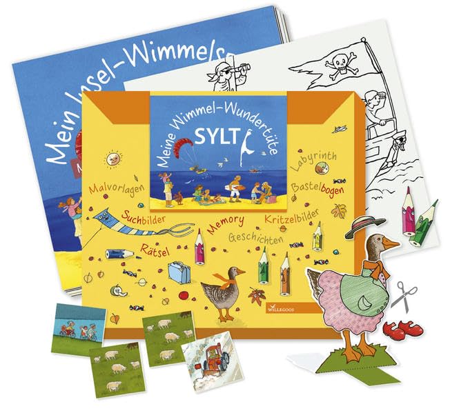 Meine Wimmel-Wundertüte Sylt: Großes Beschäftigungsheft + Basteln + Memory (Wimmel-Wundertüten) Non-fiction