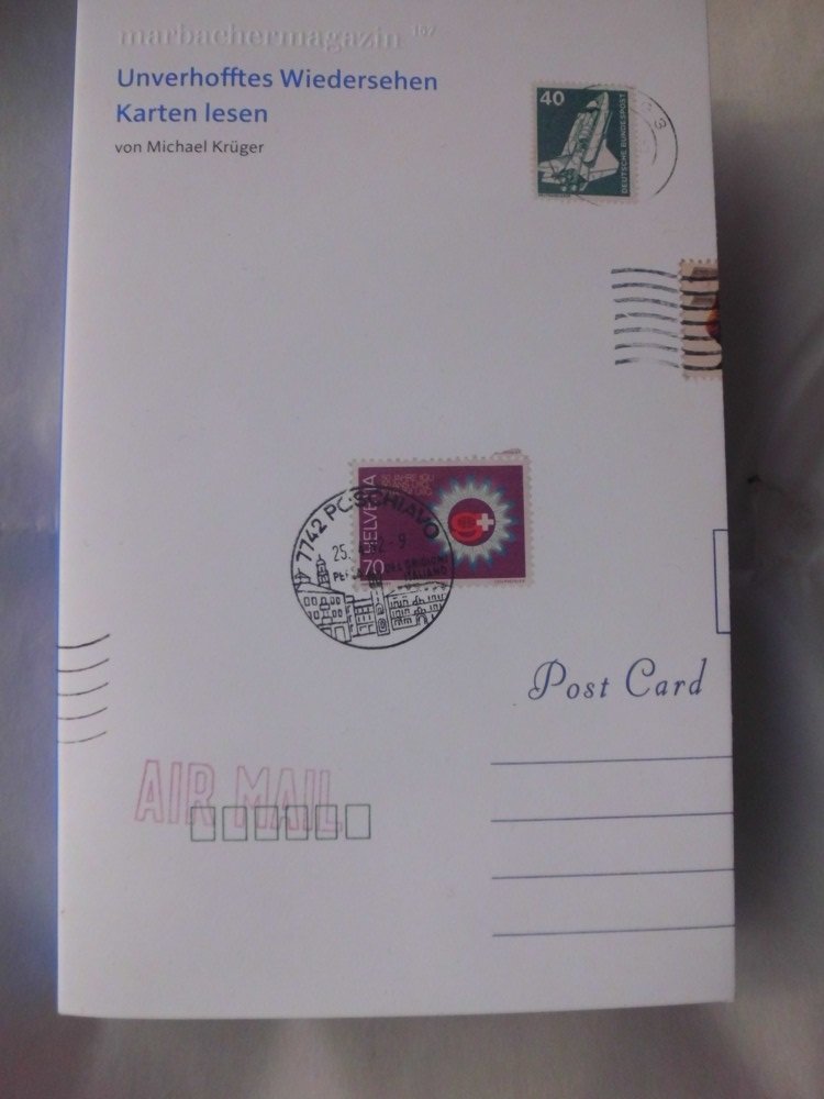 Unverhofftes Wiedersehen: Karten lesen (Marbacher Magazin: 1986 ff.) Contemporary literature