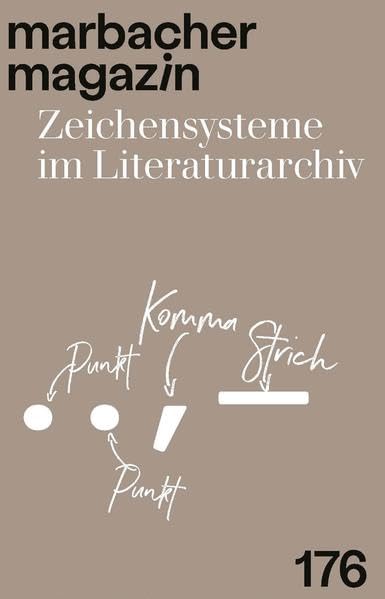 punktpunktkommastrich: Zeichensysteme im Literaturarchiv (Marbacher Magazin: 1986 ff.) Contemporary literature