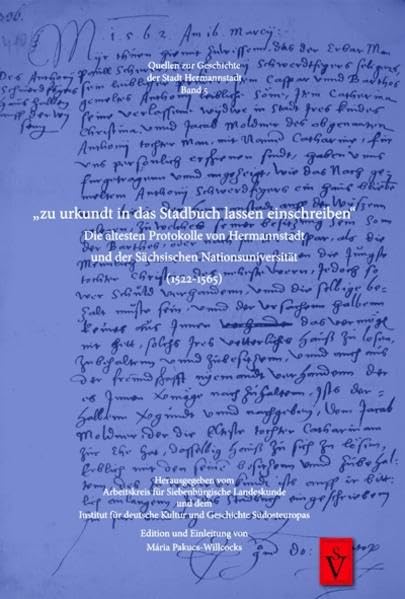 ""zu urkundt in das Stadbuch lassen einschreiben"" book