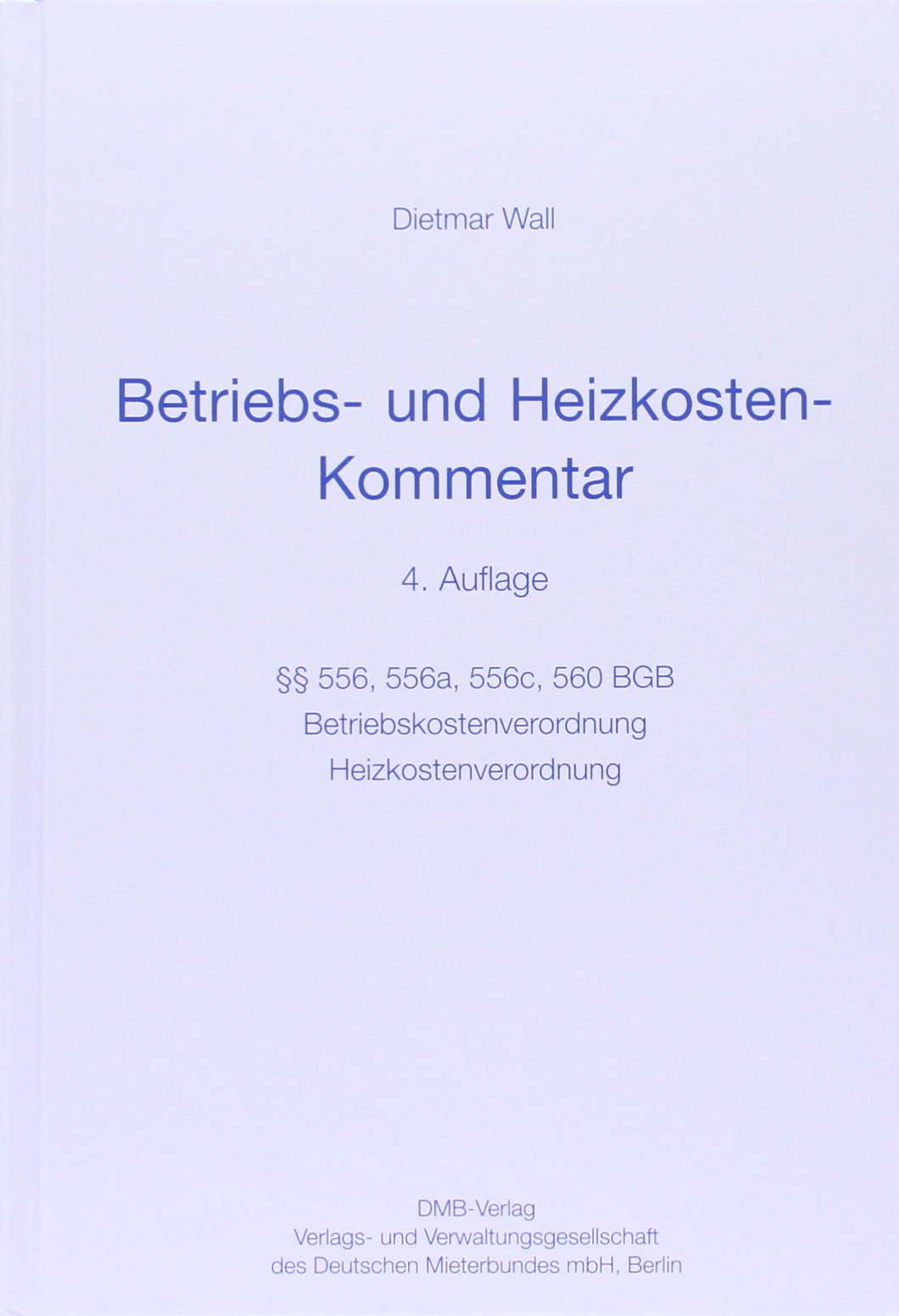 Betriebs- und Heizkosten -Kommentar book