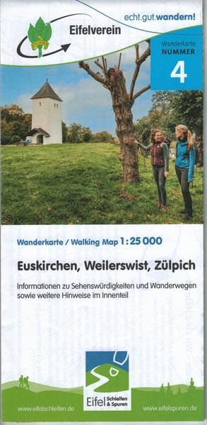WK Euskirchen, Weilerswist, Zülpich: Wanderkarte Nr. 4 des Eifelvereins (Karten des Eifelvereins) Maps & Plans