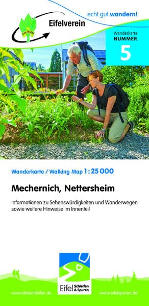 WK Mechernich, Nettersheim: Wanderkarte Nr. 5 des Eifelvereins (Karten des Eifelvereins) Maps & Plans