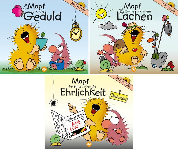 MOPF-MINI Nr. 1, 2, 3: Mopf und die Geduld | Mopf auf der Suche nach dem Lachen | Mopf berichtet über die Ehrlichkeit Non-fiction