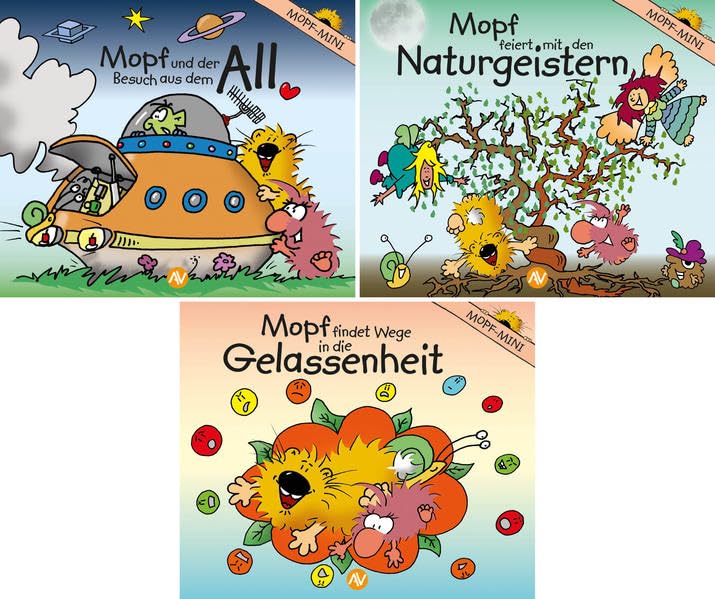 MOPF-MINI Nr. 4, 5, 6: Mopf und der Besuch aus dem All | Mopf feiert mit den Naturgeistern | Mopf findet Wege in die Gelassenheit Non-fiction