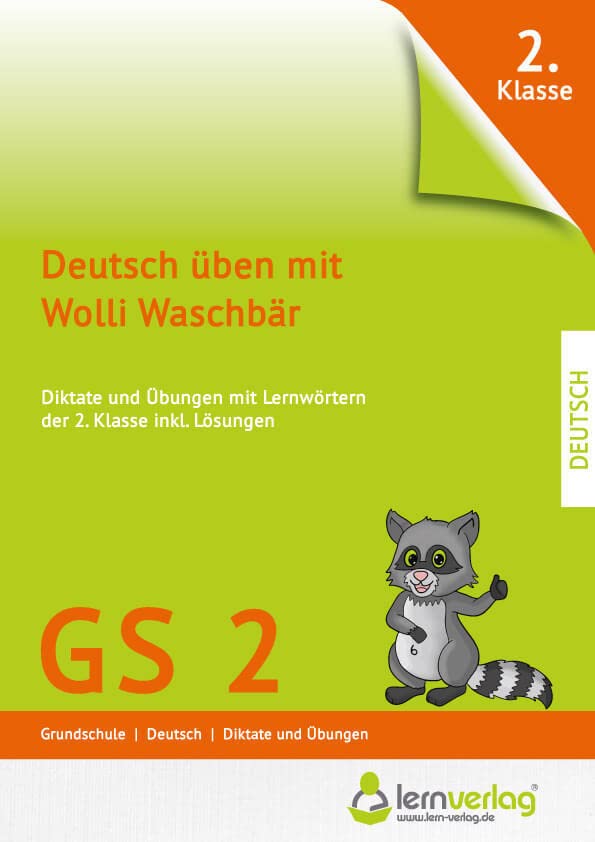 Deutsch üben mit Wolli Waschbär 2. Klasse Study Guides