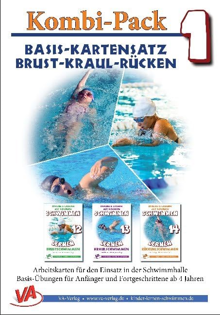 Kombi-Pack 1: "Technik" Brust-Kraul-Rücken, A5, Basis-Kartensatz, unlaminiert General education