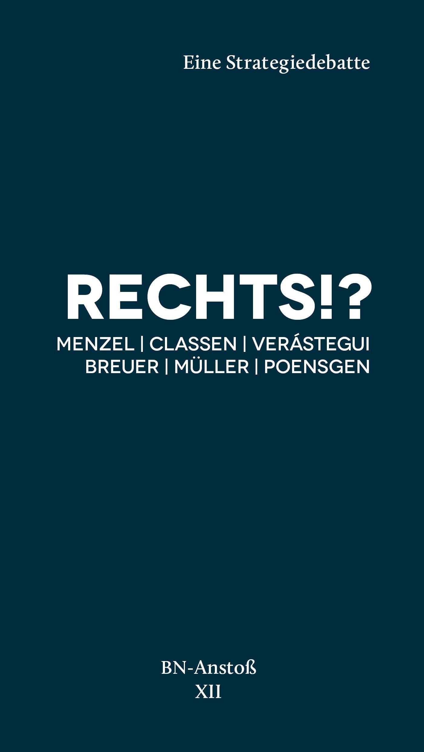 Rechts Eine Strategiedebatte von Felix Menzel, Ro... Book Books