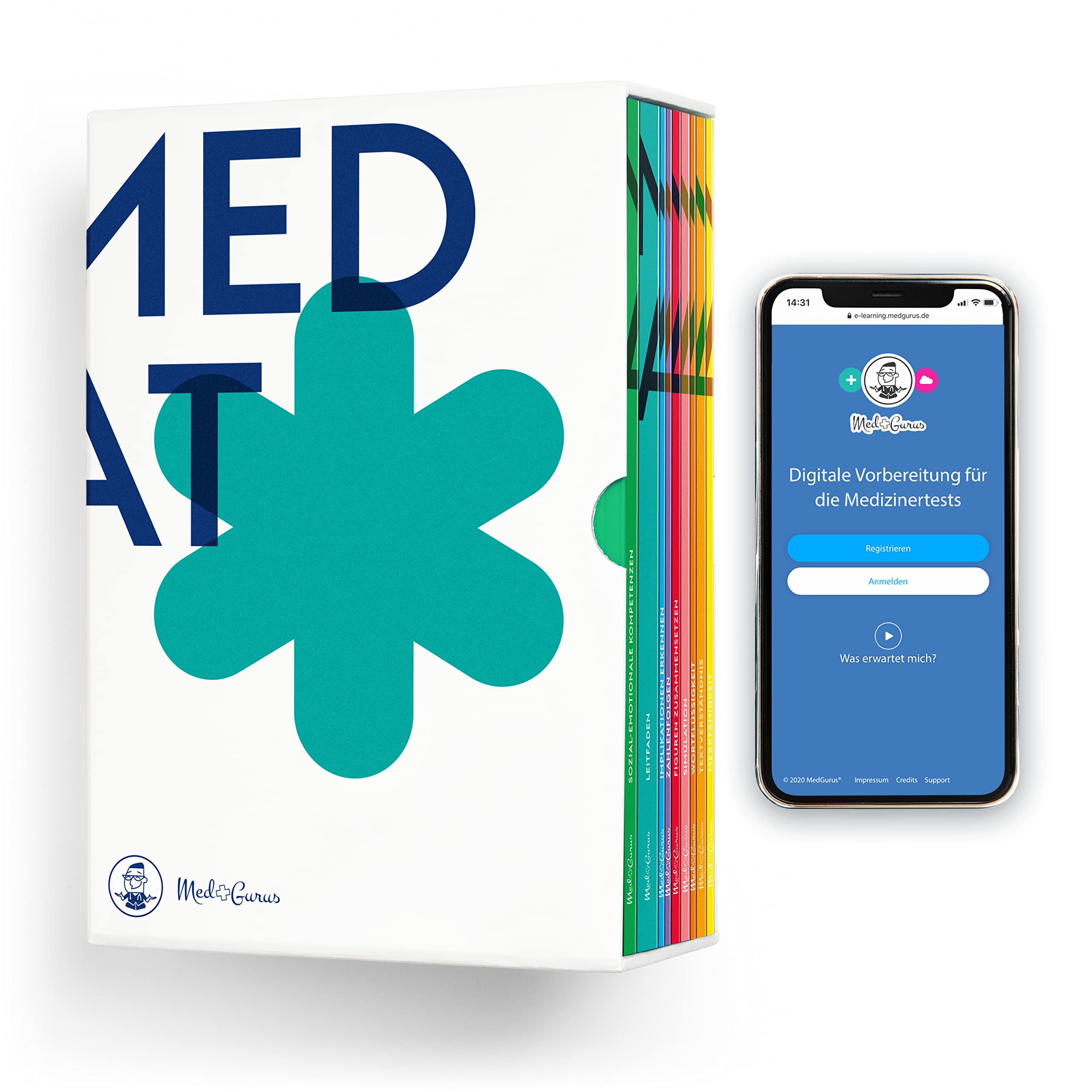 MedGurus MedAT Vorbereitung Erfolgspaket - Leitfaden, alle Übungsbücher und E-Learning zur Vorbereitung für den Medizinaufnahmetest in Österreich Medicine