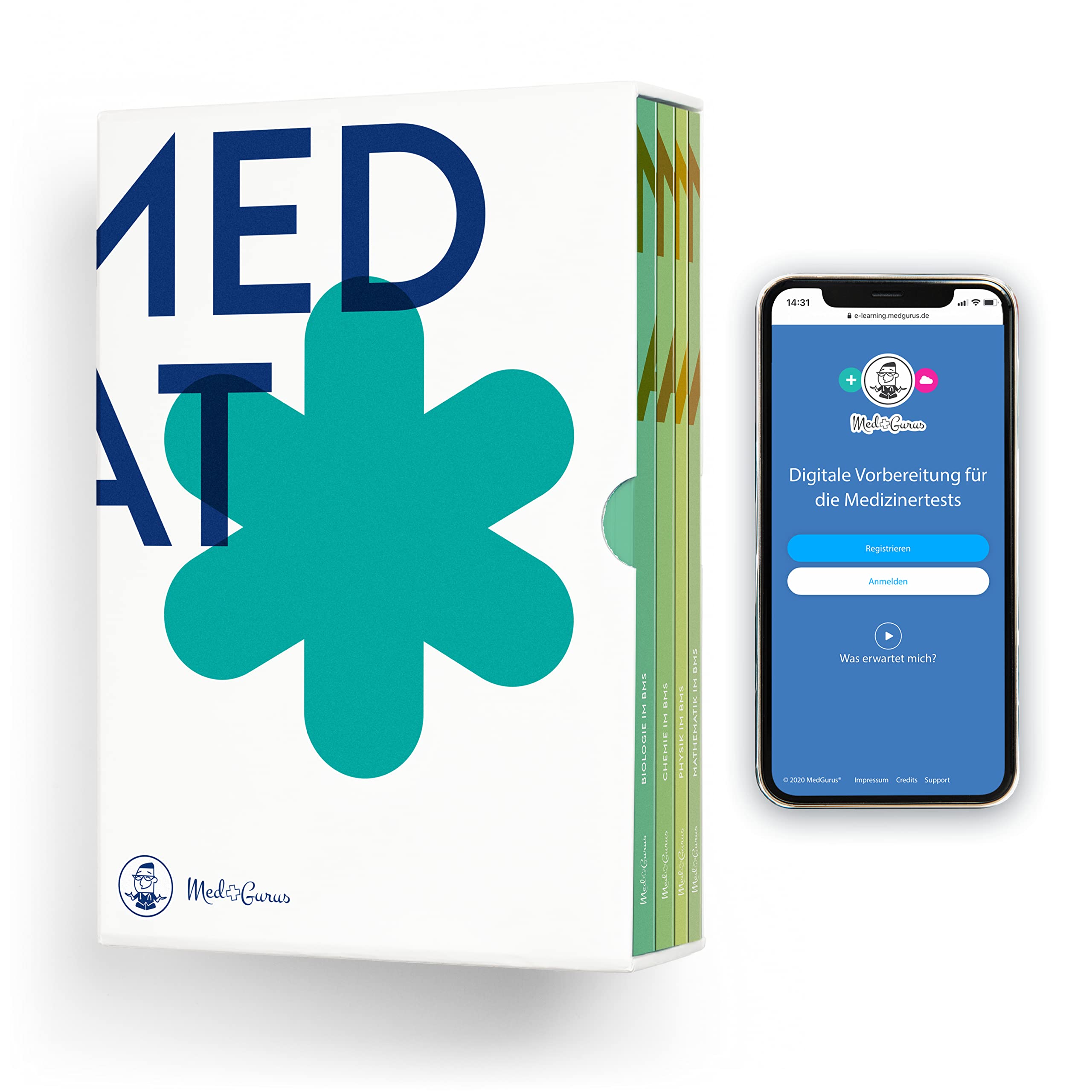 MedGurus MedAT Vorbereitung BMS Paket - BMS Lehrbücher und E-Learning zur Vorbereitung für den Medizinaufnahmetest in Österreich Medicine