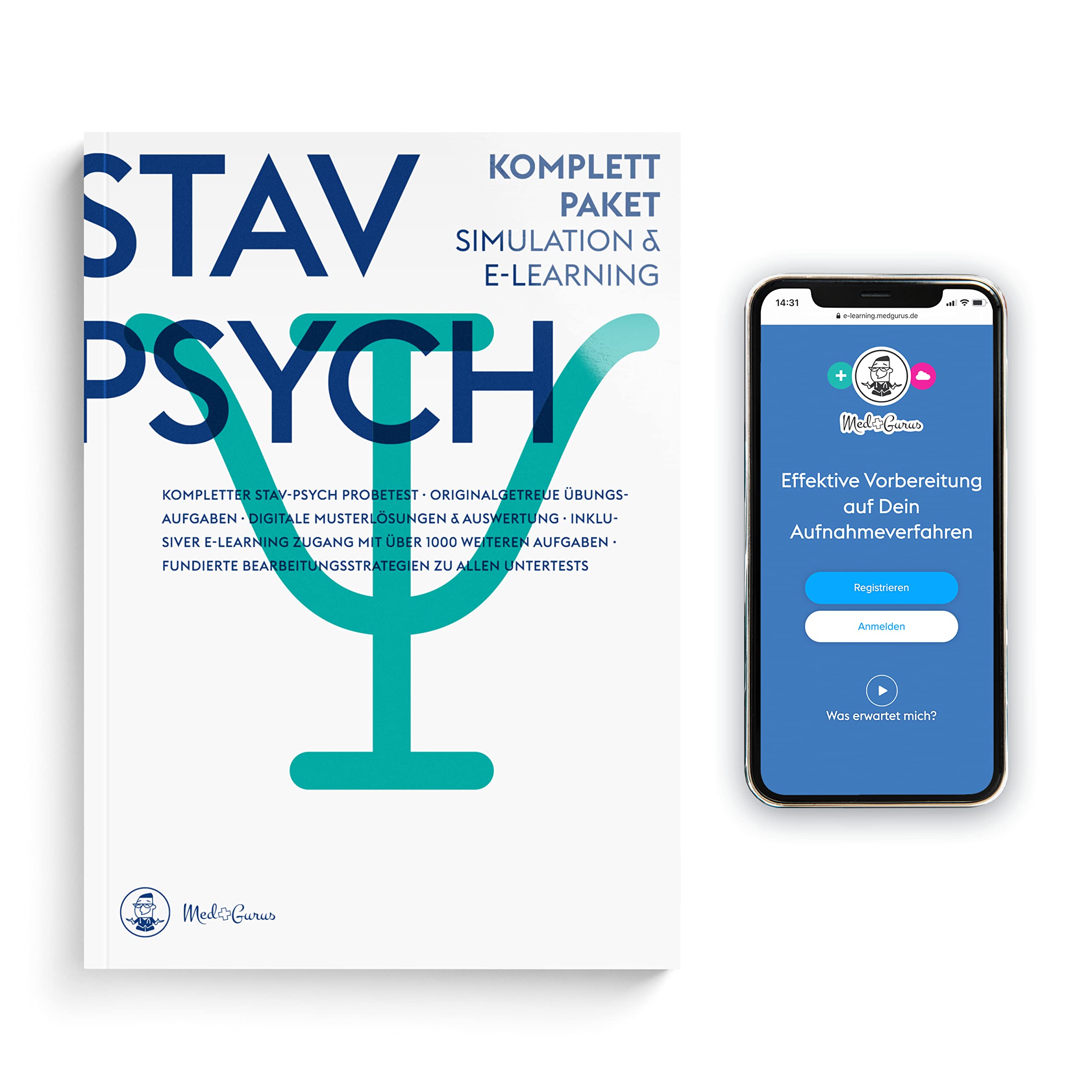 STAV-Psych Vorbereitung | Komplettpaket | Kompletter Probetest & E-Learning zur Vorbereitung auf das Studierenden-Auswahlverfahren Psychologie in Deutschland Medicine