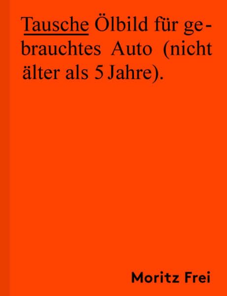 Tausche Ölbild für gebrauchtes Auto (nicht älter als 5 Jahre). Film, Art & Culture