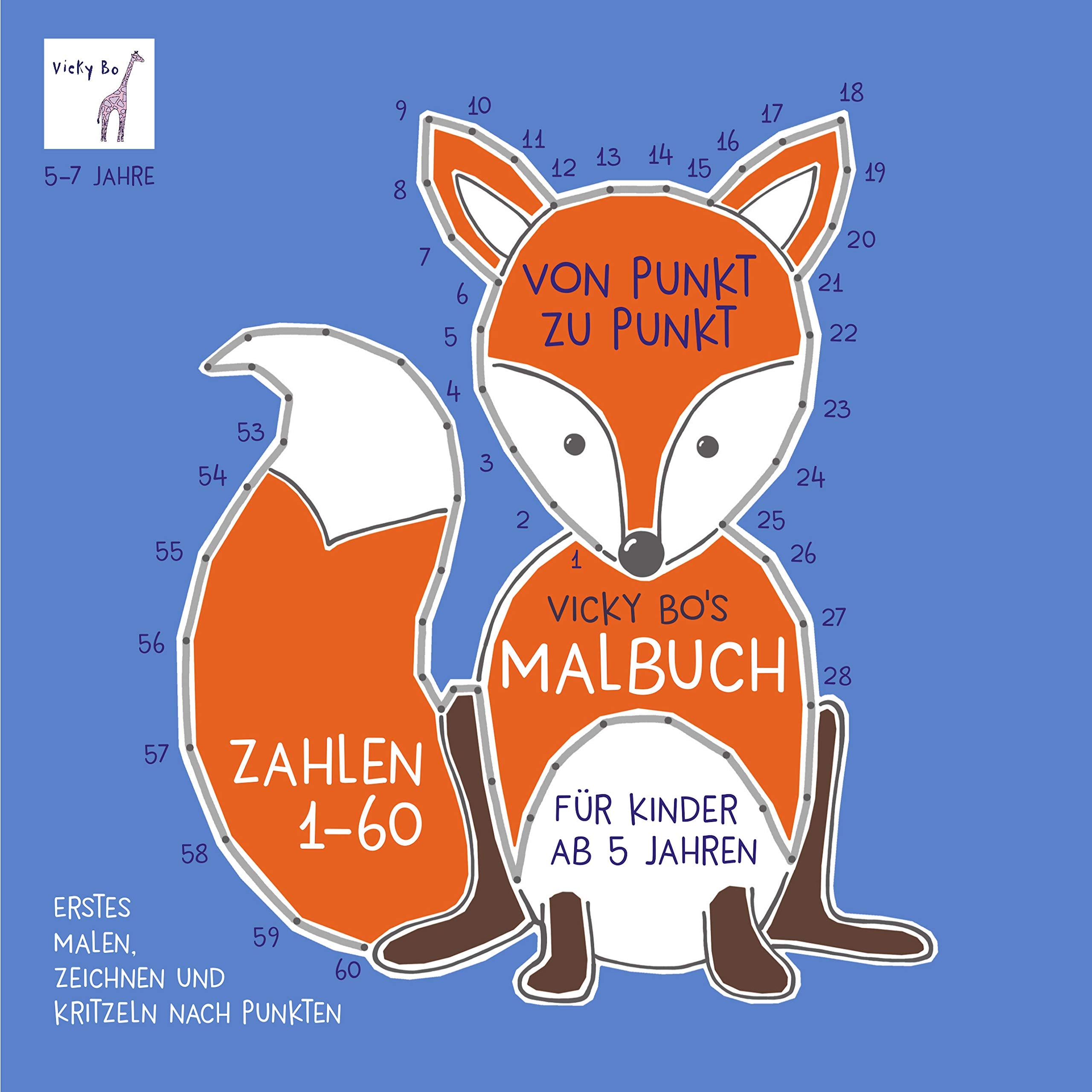 Von Punkt zu Punkt - Zahlen 1-60. Vicky Bo's Malbuch für Kinder ab 5 Jahren Lifestyle