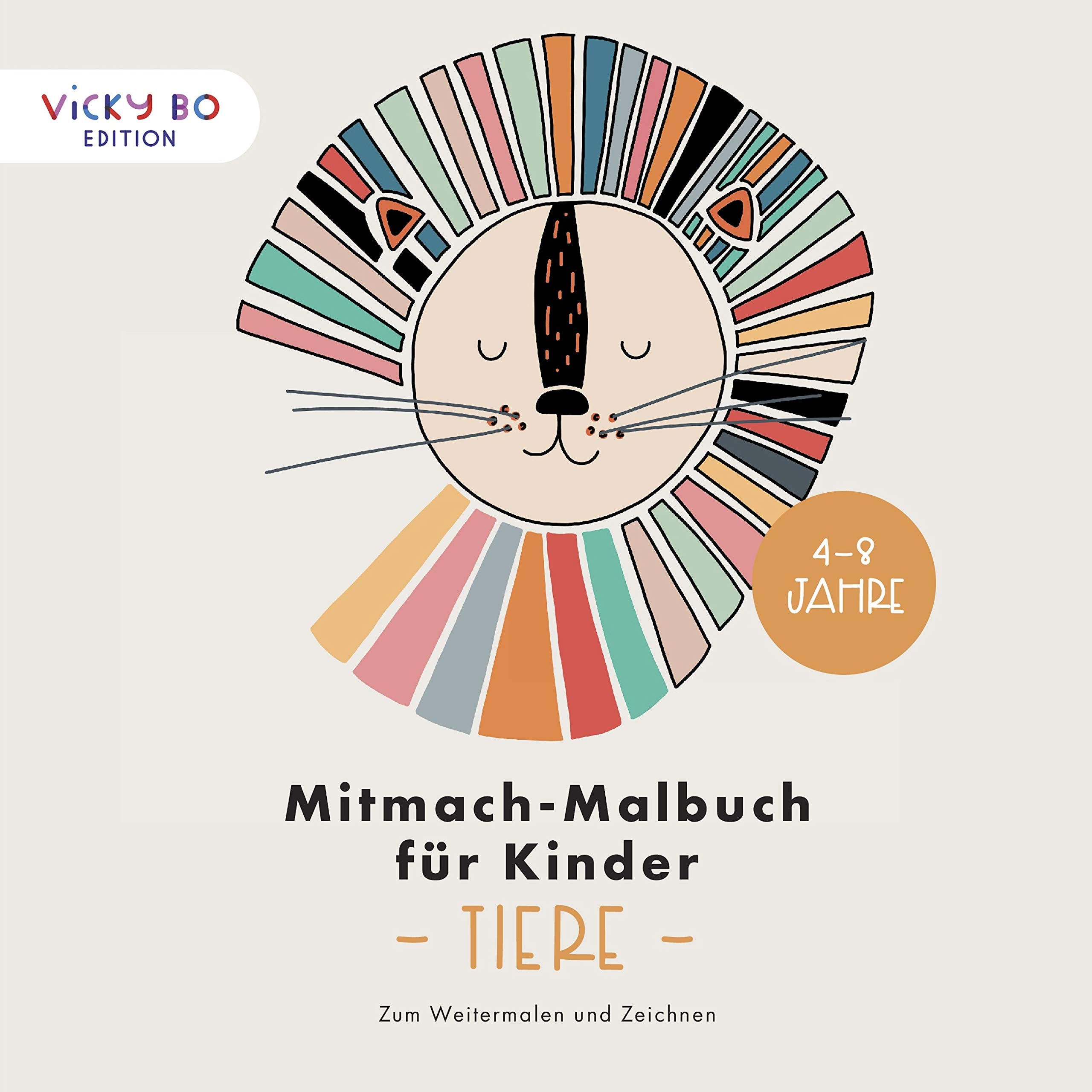 Mitmach-Malbuch für Kinder - TIERE Lifestyle