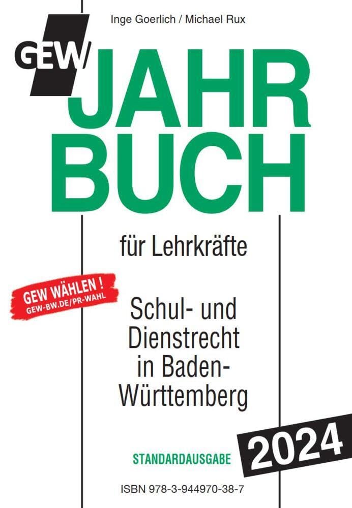Jahrbuch für Lehrkräfte: Schul- und Dienstrecht Baden-Württemberg Law