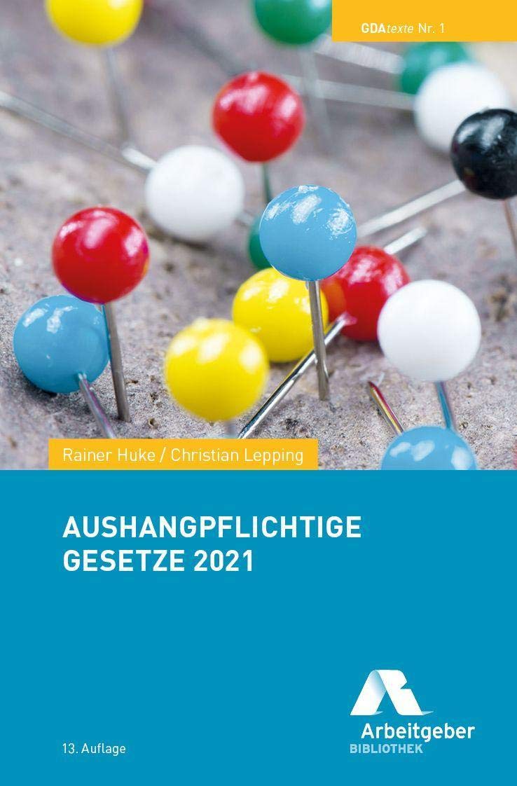 Aushangpflichtige Gesetze 2021 Law