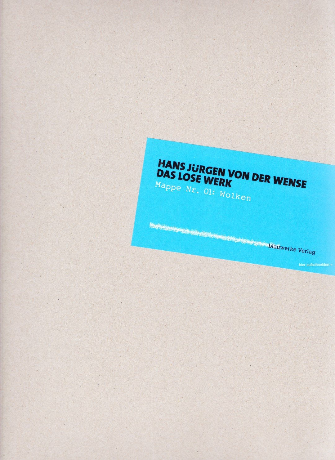Mappe 01 Wolken: Das lose Werk (blätter) book
