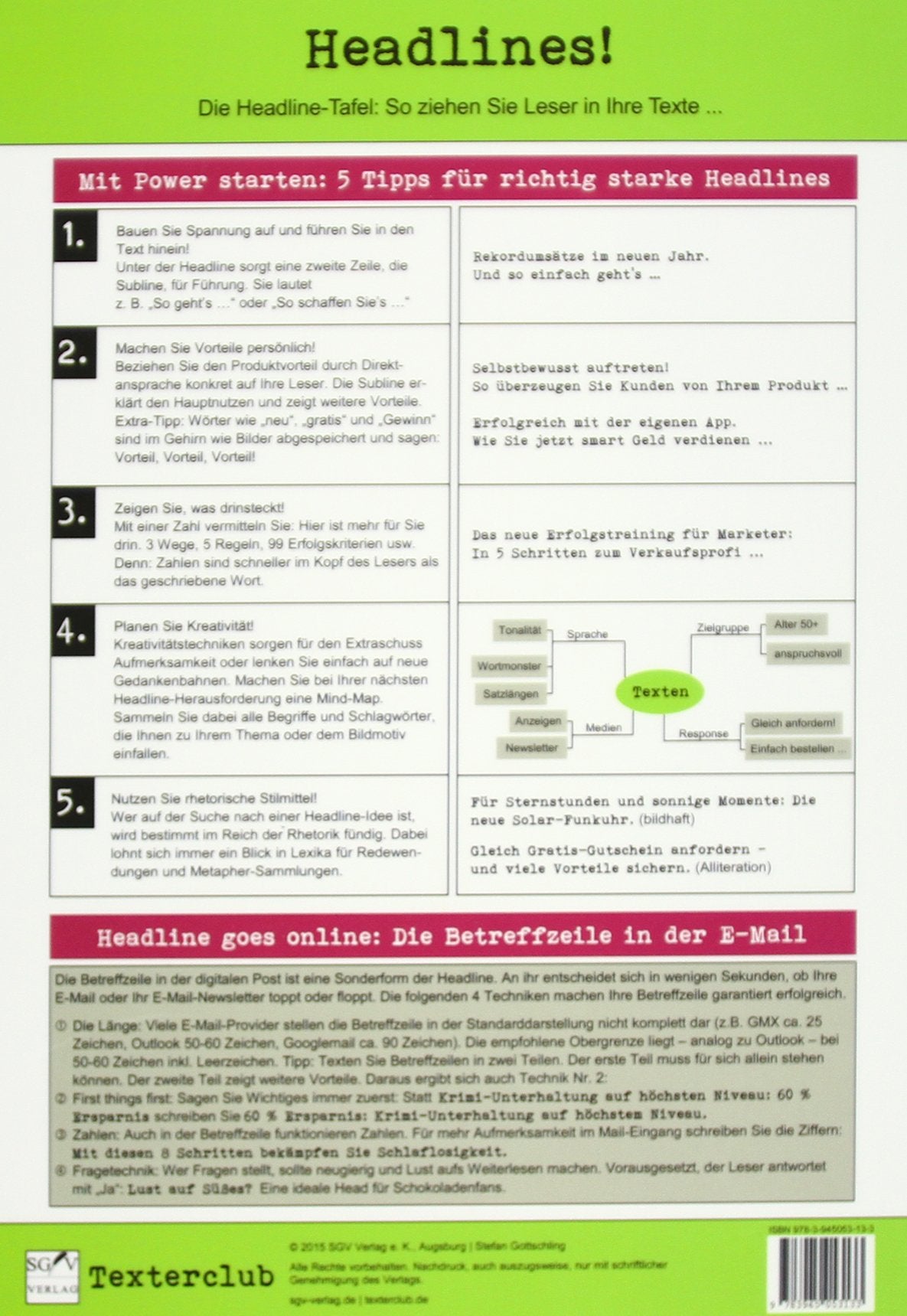 Die Headline-Tafel: So ziehen Sie Leser in Ihre Texte ... (Texter-Tools) Business, Finance & Career