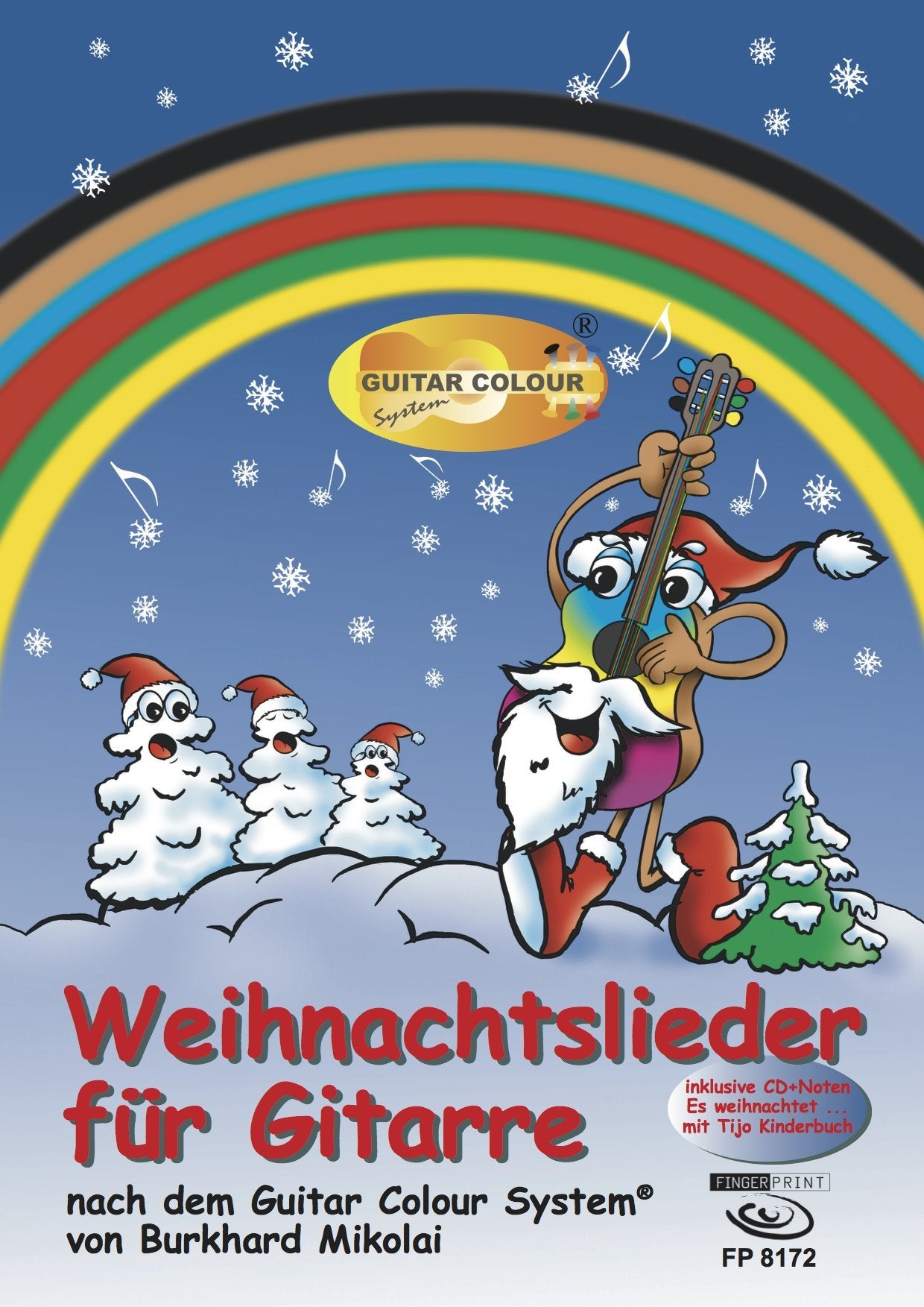 Weihnachtslieder für Gitarre: nach dem Guitar Colour System. Inklusive CD + Noten Es weihnachtet ... mit Tijo Kinderbuch book