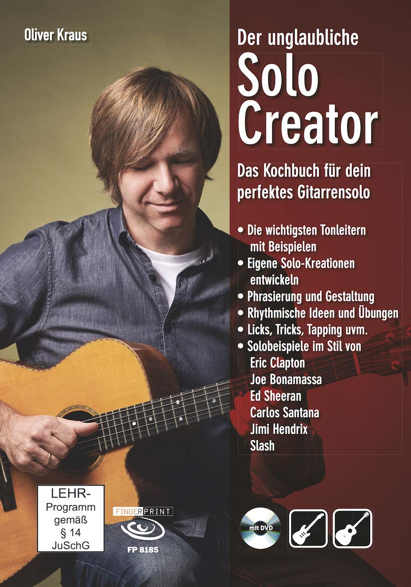 Der unglaubliche Solo Creator: Das Kochbuch für dein perfektes Gitarrensolo. Inkl. DVD: Das Kochbuch für dein perfektes Gitarrensolo. leicht bis fortgeschritten Arts & Music