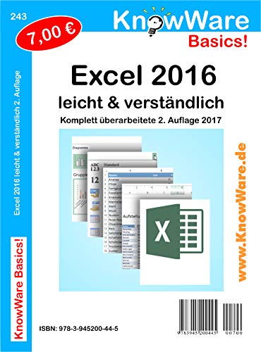 KnowWare Excel 2016 leicht & verständlich 2. Auflage Books