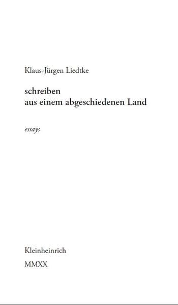 schreiben aus einem abgeschiedenen Land book