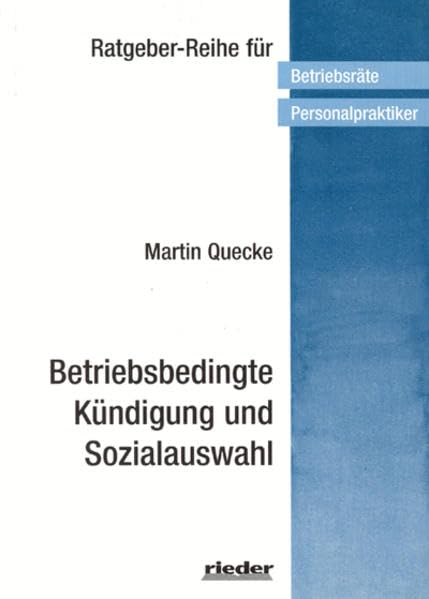Betriebsbedingte Kündigung und Sozialauswahl book