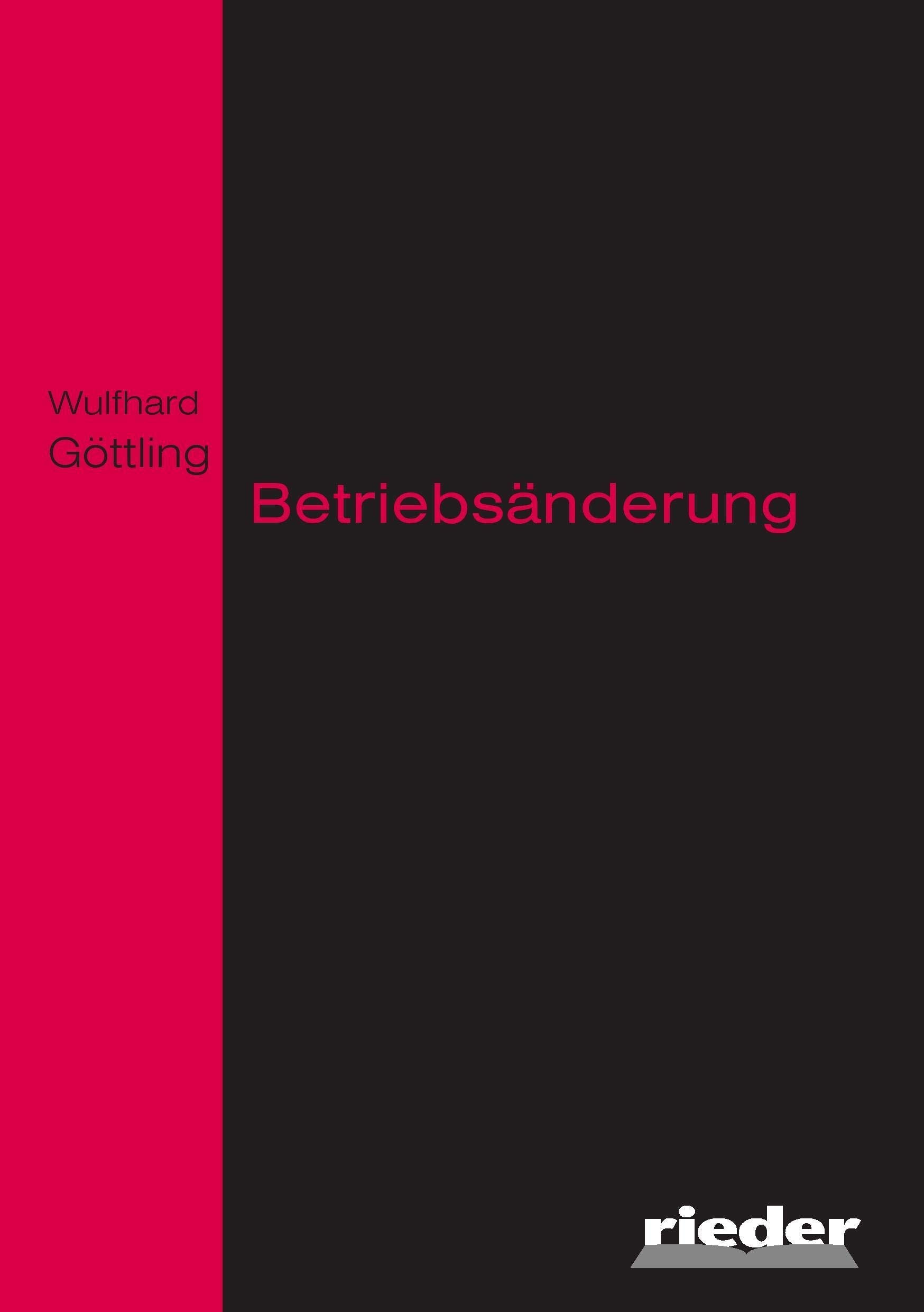 Betriebsänderung Law Books