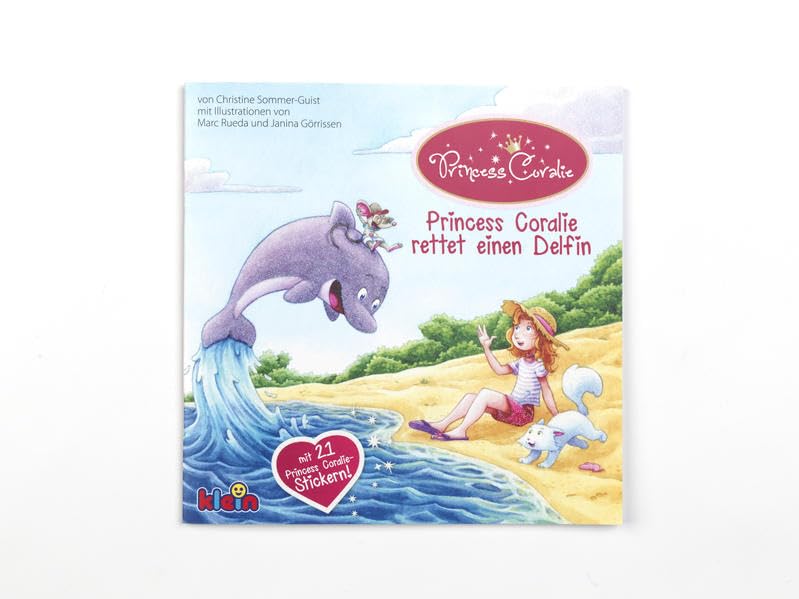 Princess Coralie rettet einen Delfin: mit 21 Princess Coralie-Glitter-Stickern Children's books