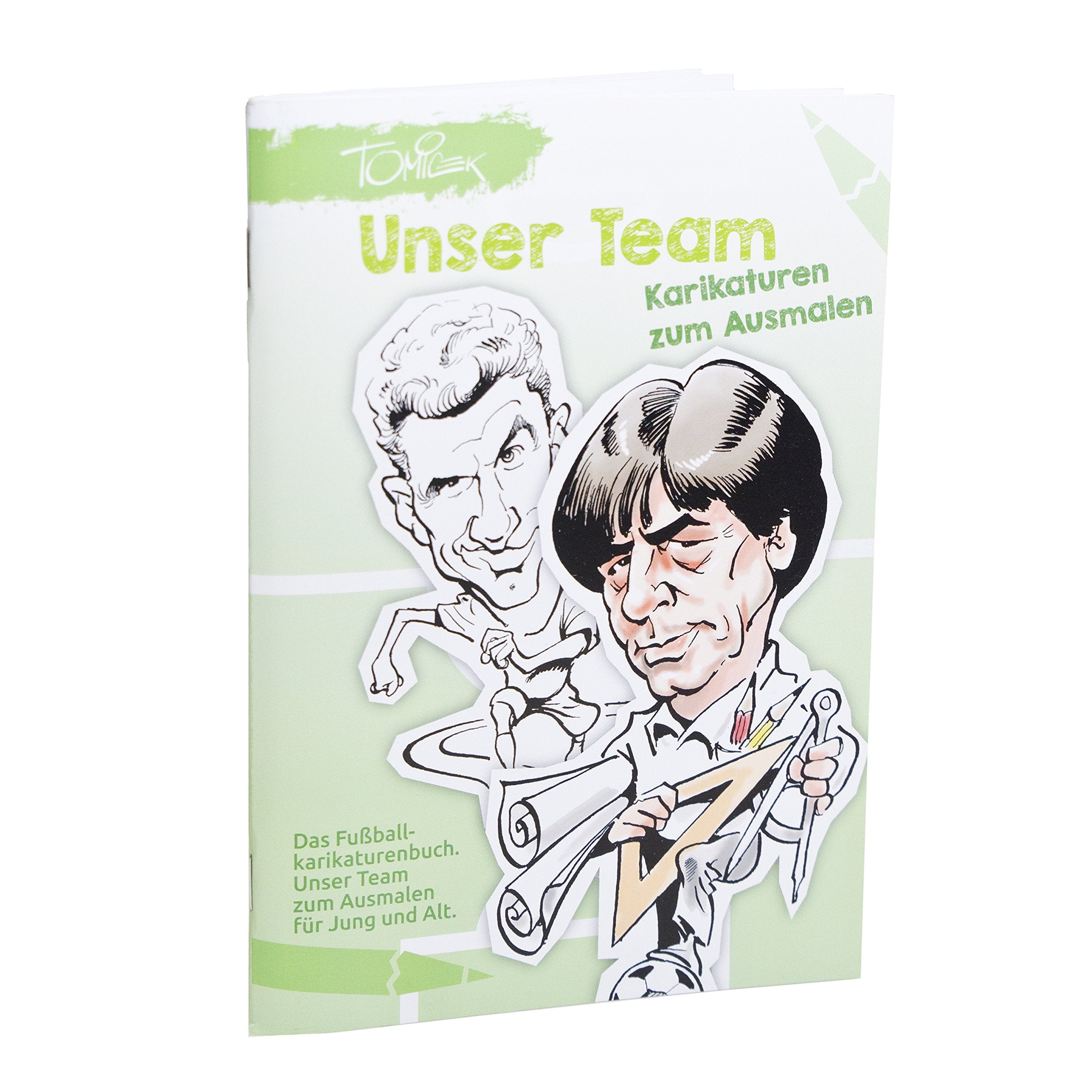 Unser Team - Karikaturen zum Ausmalen: Das Fußballkarikaturenbuch. Manga