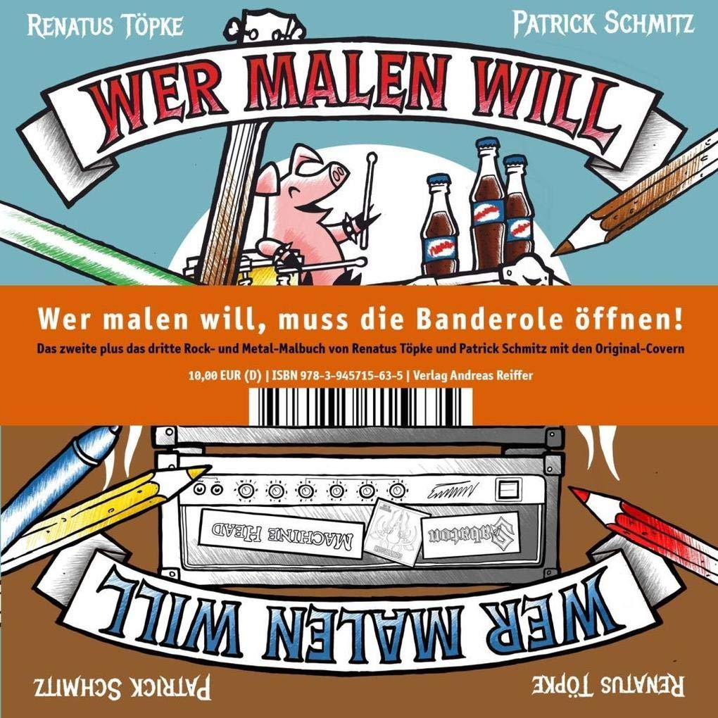 Wer malen will, muss die Banderole öffnen! Manga