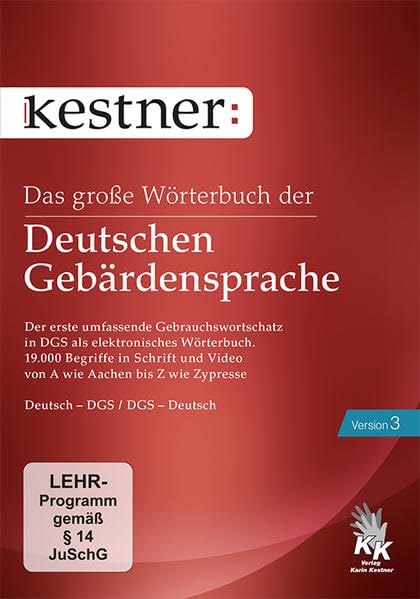 Das große Wörterbuch der Deutschen Gebärdensprache 3: 19.000 Gebärdenvideos der DGS Foreign Languages ​​& Dictionaries