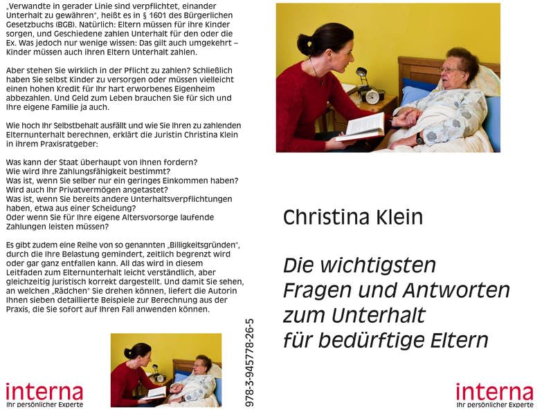 Die wichtigsten Fragen und Antworten zum Unterhalt für bedürftige Eltern book
