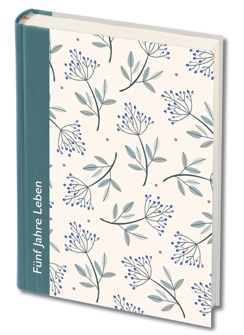 Fünf Jahre Leben – mintgrün: Das Tag-für-Tag-Buch mit Kalenderseiten für jeden Tag (WegBegleiter) Living & Furnishing