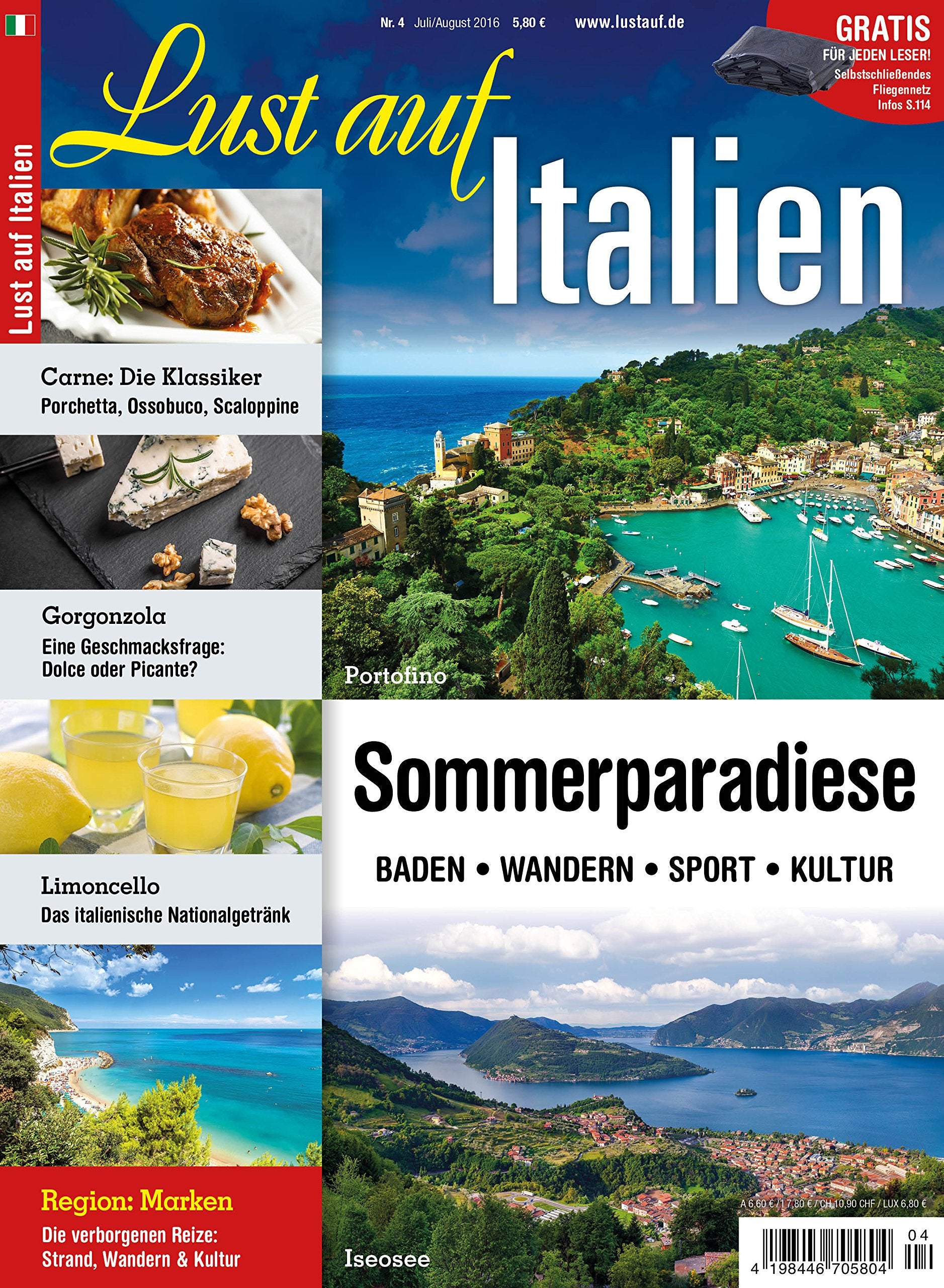 Lust auf Italien - Sommerparadiese 4/2016: Lago d‘Iseo - Lago di Garda - Ligurien - Sardinien - San Marino - Marken - Mantua - Südtirol Sarntal Leisure, Home & Garden