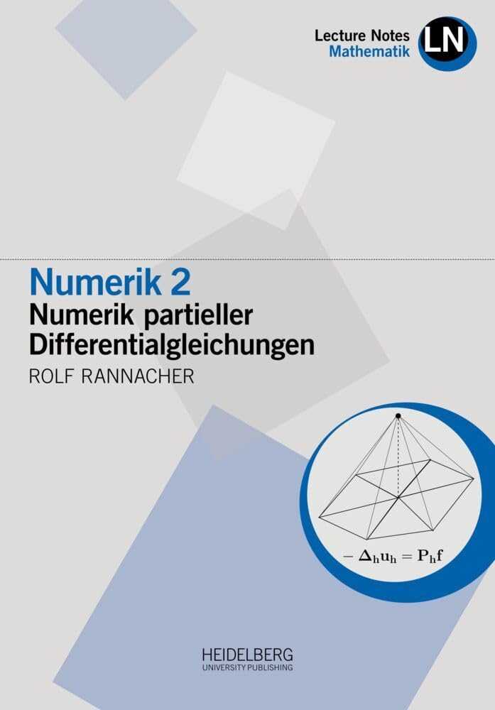 Numerik 2: Numerik partieller Differentialgleichungen (Lecture Notes Mathematik) Mathematics