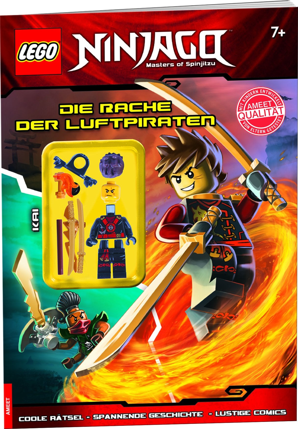 LEGO® NINJAGO™ Die Rache der Luftpiraten: Rästelbuch mit Minifigur Tiptoi & Games