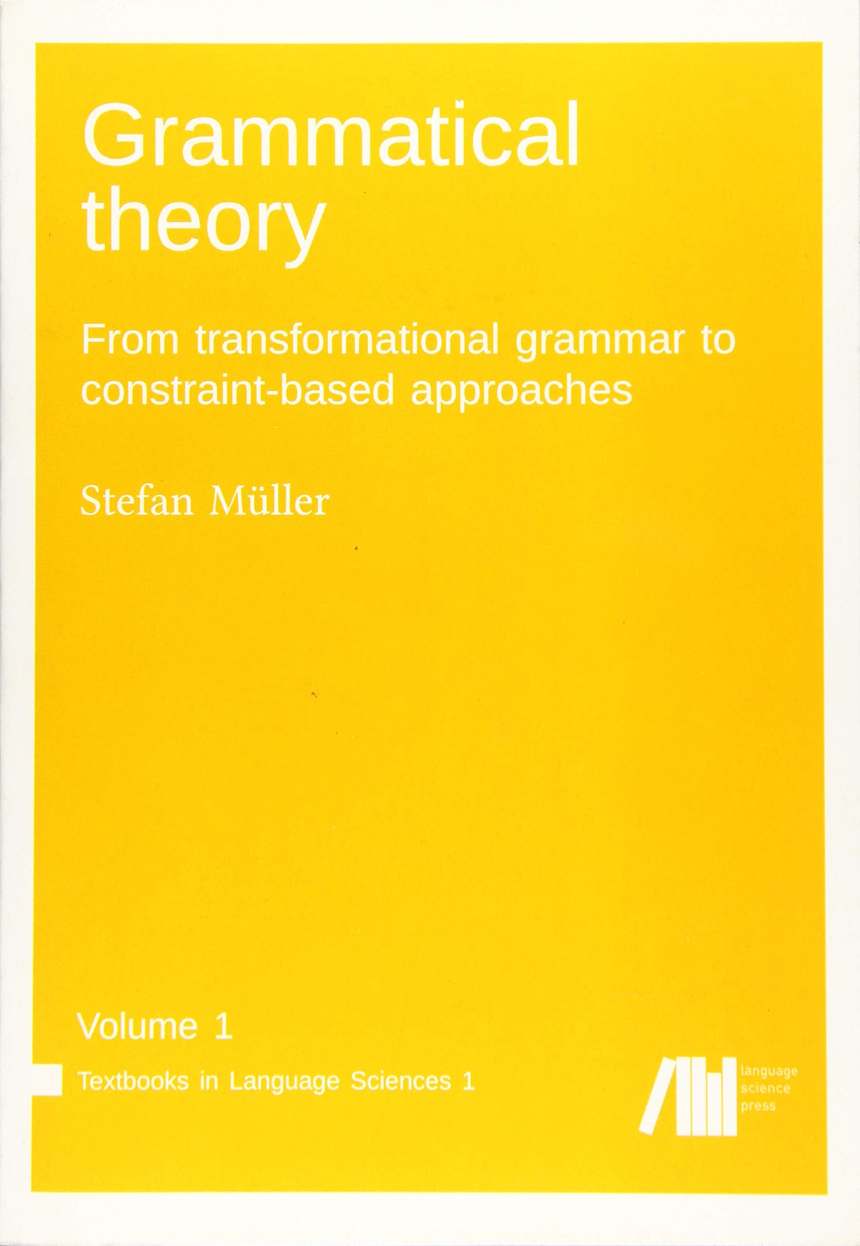 Product Image: Grammatical theory Vol. 1