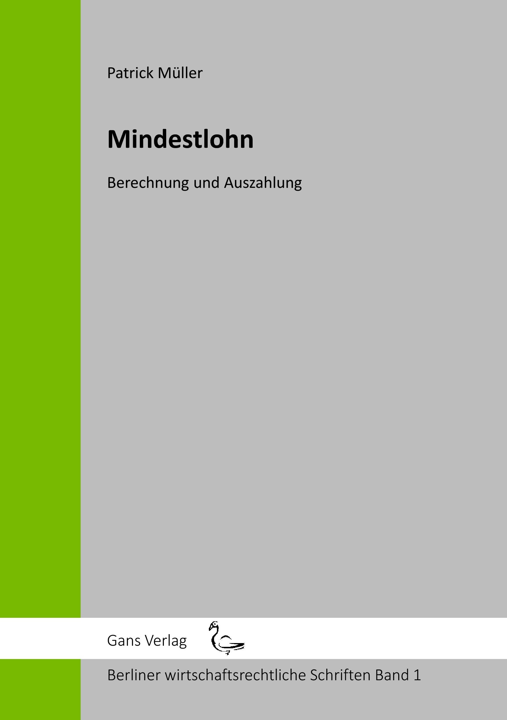 Product Image: Mindestlohn: Berechnung und Auszahlung