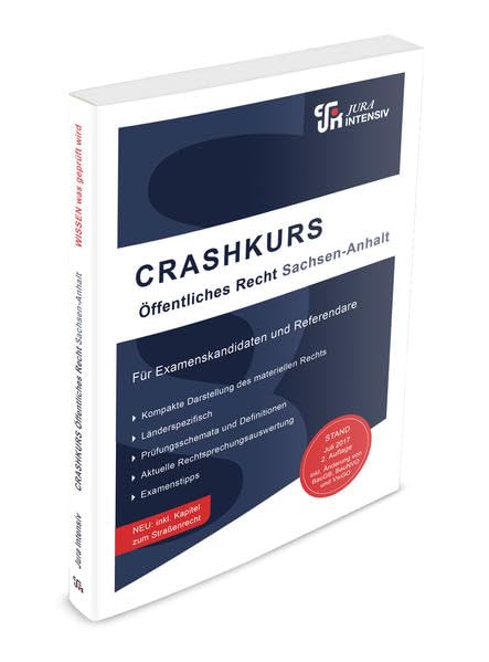 CRASHKURS Öffentliches Recht - Sachsen-Anhalt book