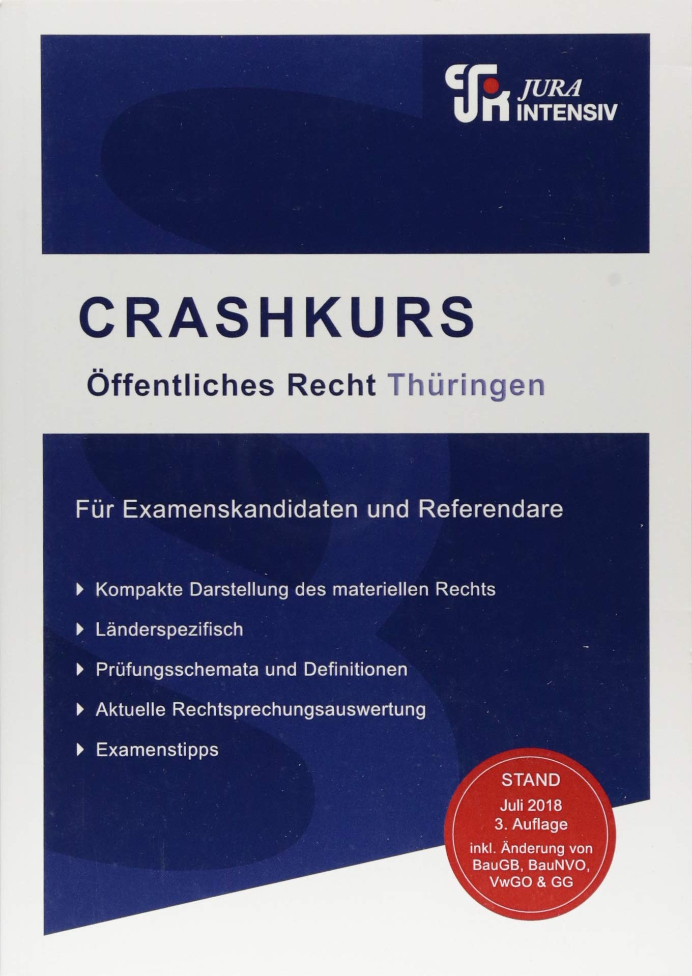 Product Image: CRASHKURS Öffentliches Recht - Thüringen