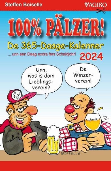 100%-PÄLZER! 365-Daage-Kalenner 2024 Calendars