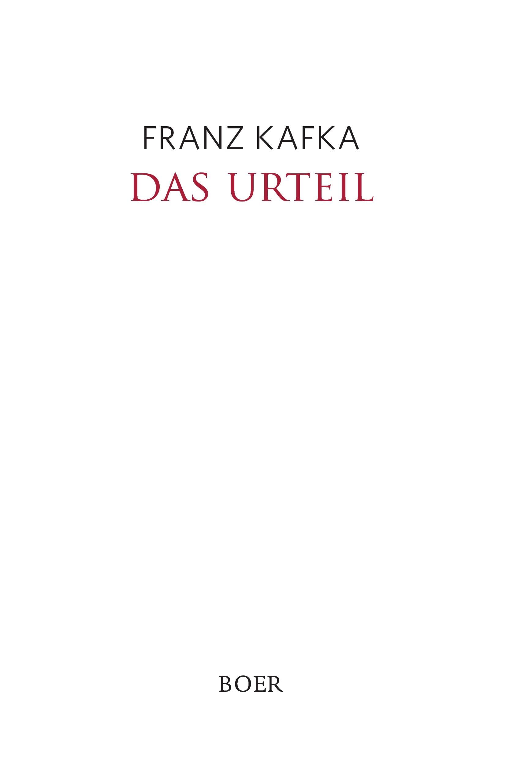 Das Urteil Contemporary literature Books