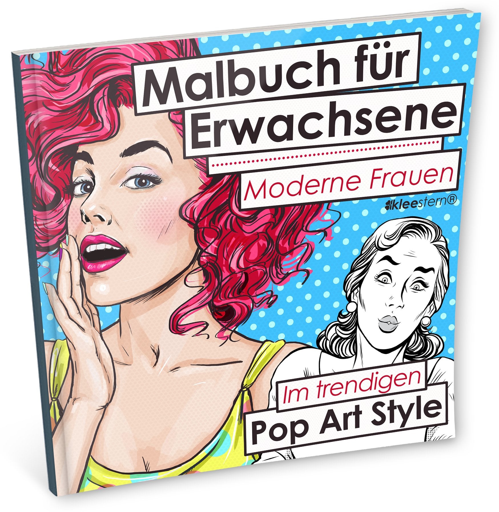 Malbuch für Erwachsene: Moderne Frauen (Im trendigen Pop Art-Style) Manga