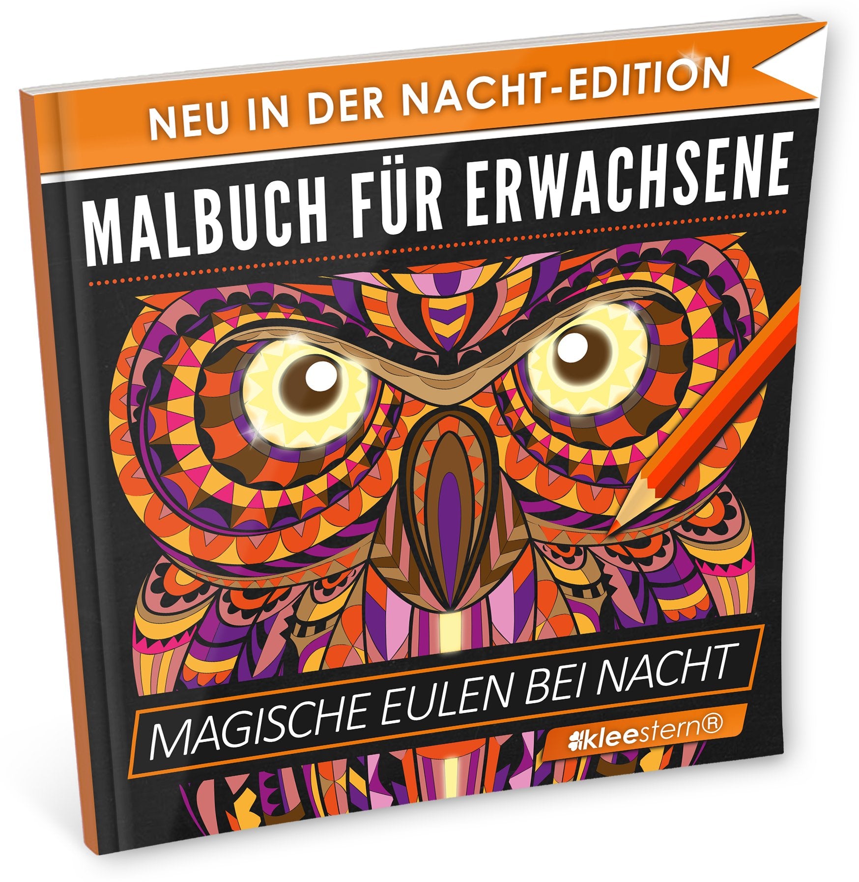 Malbuch für Erwachsene: Magische Eulen (NACHT EDITION - Stressabbau, Entspannung & Meditation) Living & Furnishing