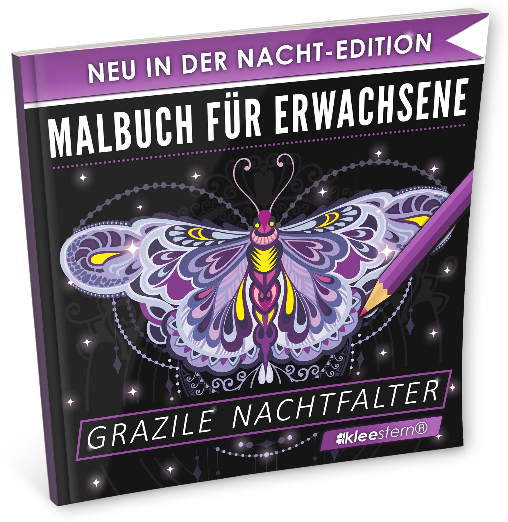 Malbuch für Erwachsene: Grazile Nachtfalter (NACHT EDITION - Stressabbau, Entspannung & Meditation) Hobbies & Crafts